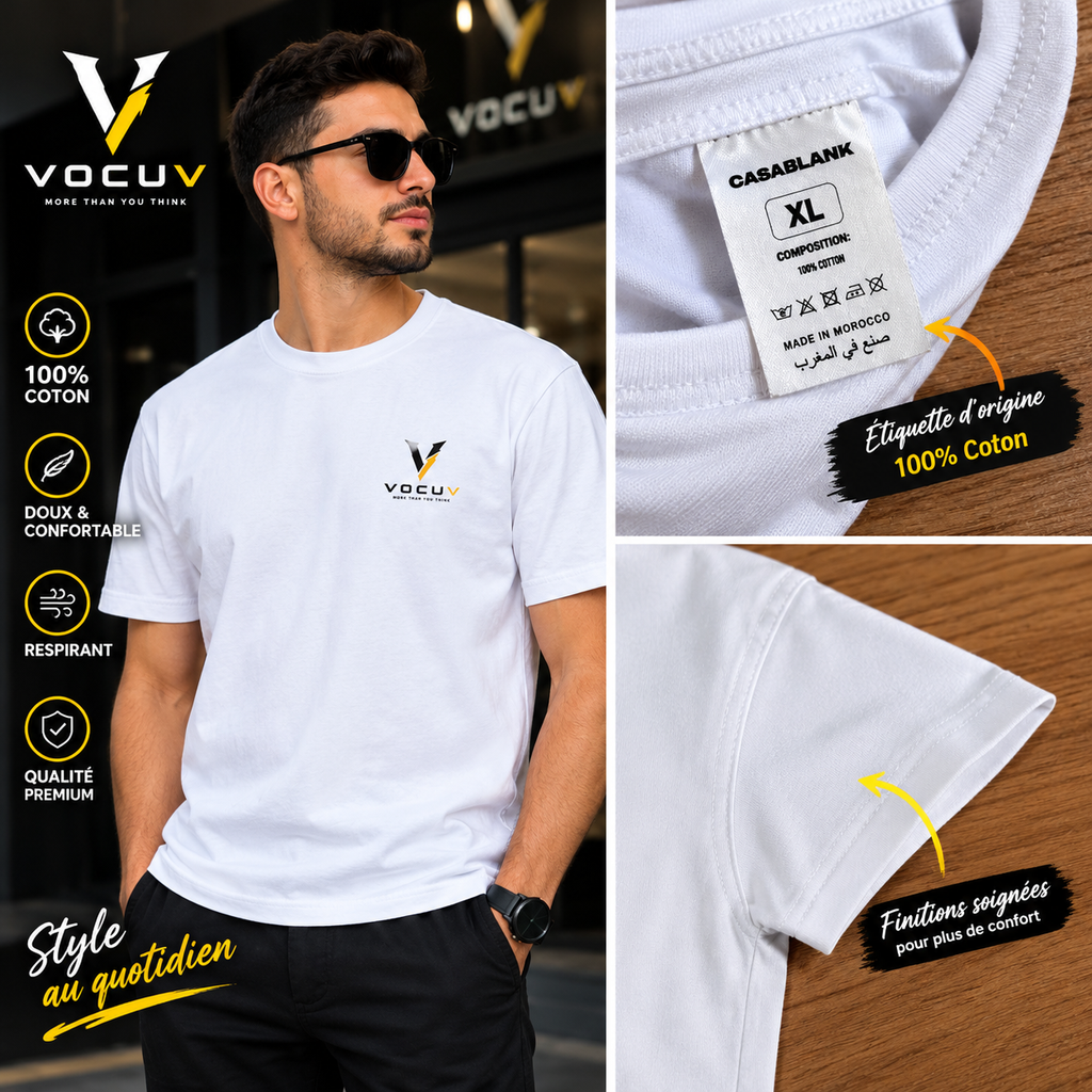 Pack 2 T-Shirt 100% coton- Vocuv