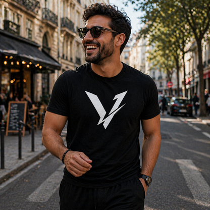VOCUV Elite Black – Premium Signature T-Shirt