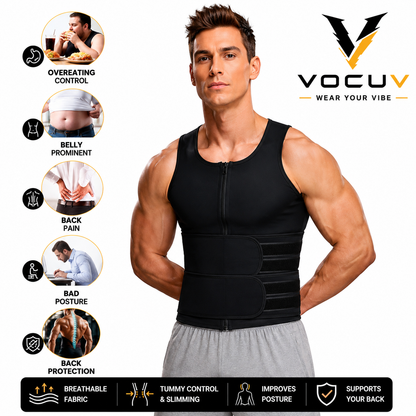 Gilet de sudation homme VOCUV – Débardeur de compression effet sauna