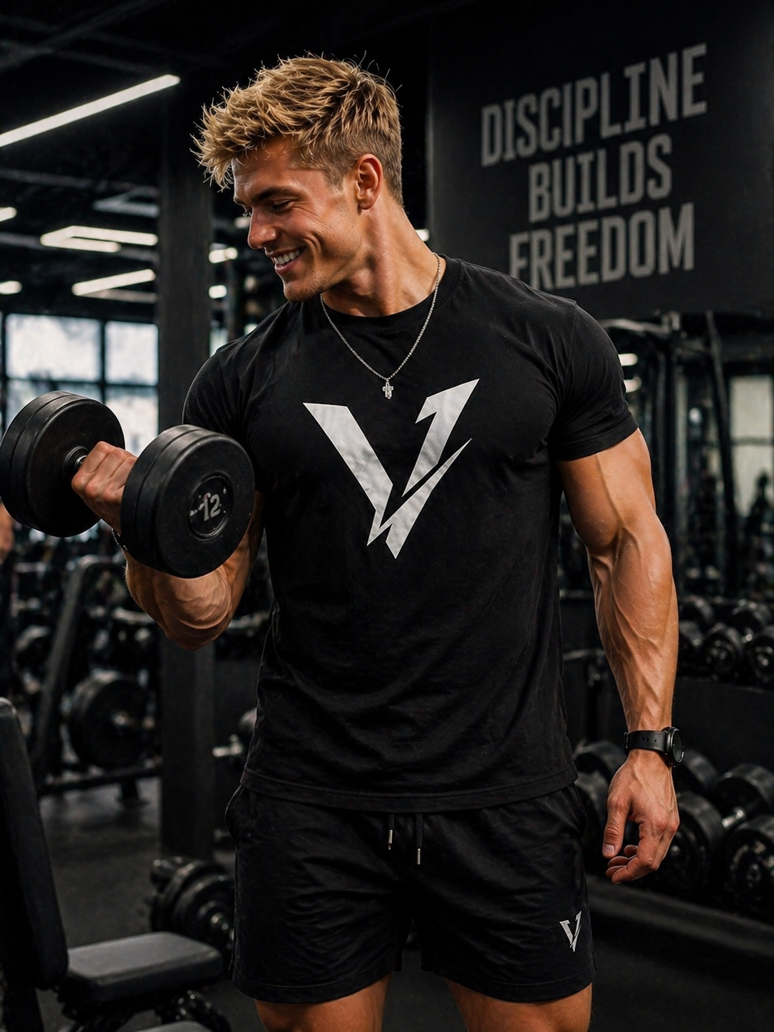 Pack 2 PCS : T-Shirt Premium Signature - VOCUV Elite Black 100% COTON