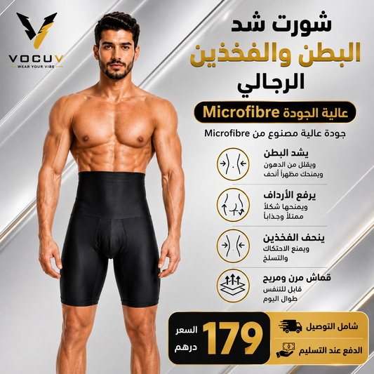Short de compression premium pour homme – Ventre et cuisses