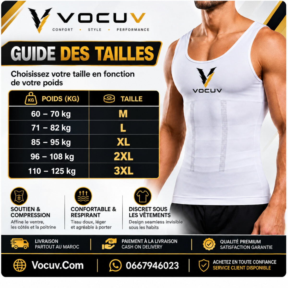 PROMO -25 % 🔥 Débardeur de compression – Qualité Premium | Vocuv