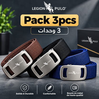 PACK 3 CEINTURES  Automatique Sans Trous Serrage et Desserrage Faciles.