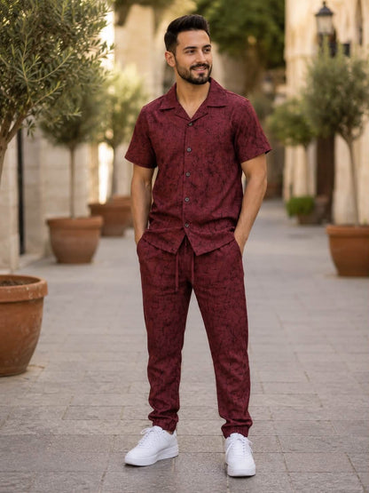 طقم رجالي أنيق من قماش لولان – Premium Lolan Fabri