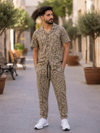 طقم رجالي أنيق من قماش لولان – Premium Lolan Fabri