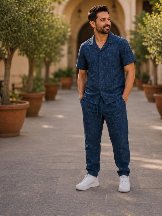 طقم رجالي أنيق من قماش لولان – Premium Lolan Fabri