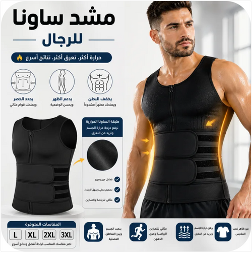 Gilet de sudation homme VOCUV – Débardeur de compression effet saunag