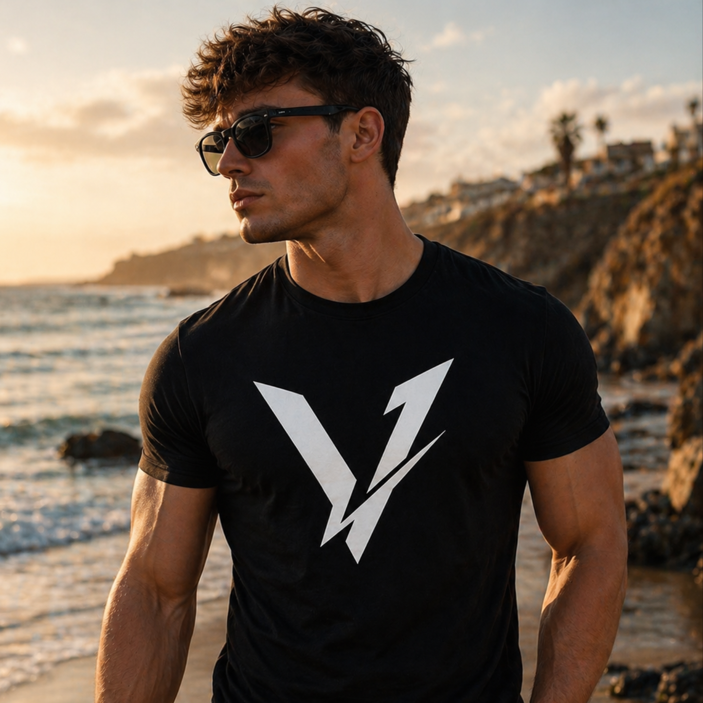 VOCUV Elite Black – Premium Signature T-Shirt