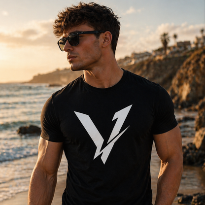 VOCUV Elite Black – Premium Signature T-Shirt